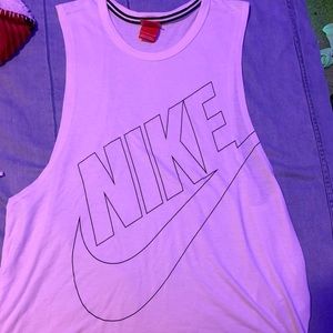 White Nike muscle tee